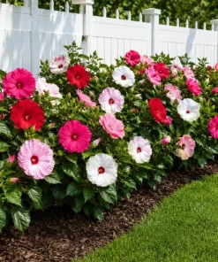 Set of 2 Mixed Color Hibiscus Live Plants, Tropical Flowering Garden, 4-6 Inch Tall - Image 5