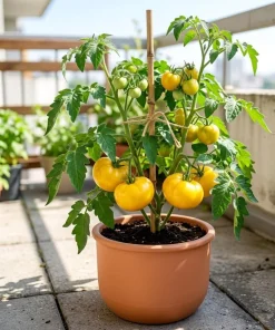 Set of 2 Yellow Brandywine Tomato Plants 4-6 Inch Tall Live Heirloom Seedlings - Image 7