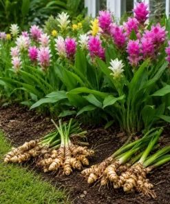 Set of 3 Curcuma Ginger Mix Live Plants, 4-6 Inches Tall, Tropical, Indoor/Outdoor - Image 6