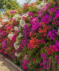 Set of 3 Mixed Bougainvillea Live Plants – 4-7 Inches Tall, Colorful Flowering Vines for Outdoor Gardens - Image 2