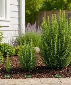 Set of 4 ARP Rosemary Live Plants, 4-7 Inch Herb Starter Plants for Outdoor Growing - Image 6