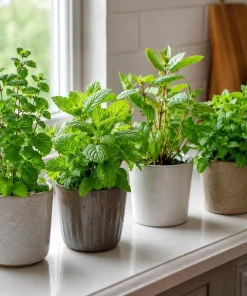 Set of 4 Mint Live Plants, Fragrant Culinary Herb Starter Plants, 4-7 Inch Tall, Indoor/Outdoor - Image 7