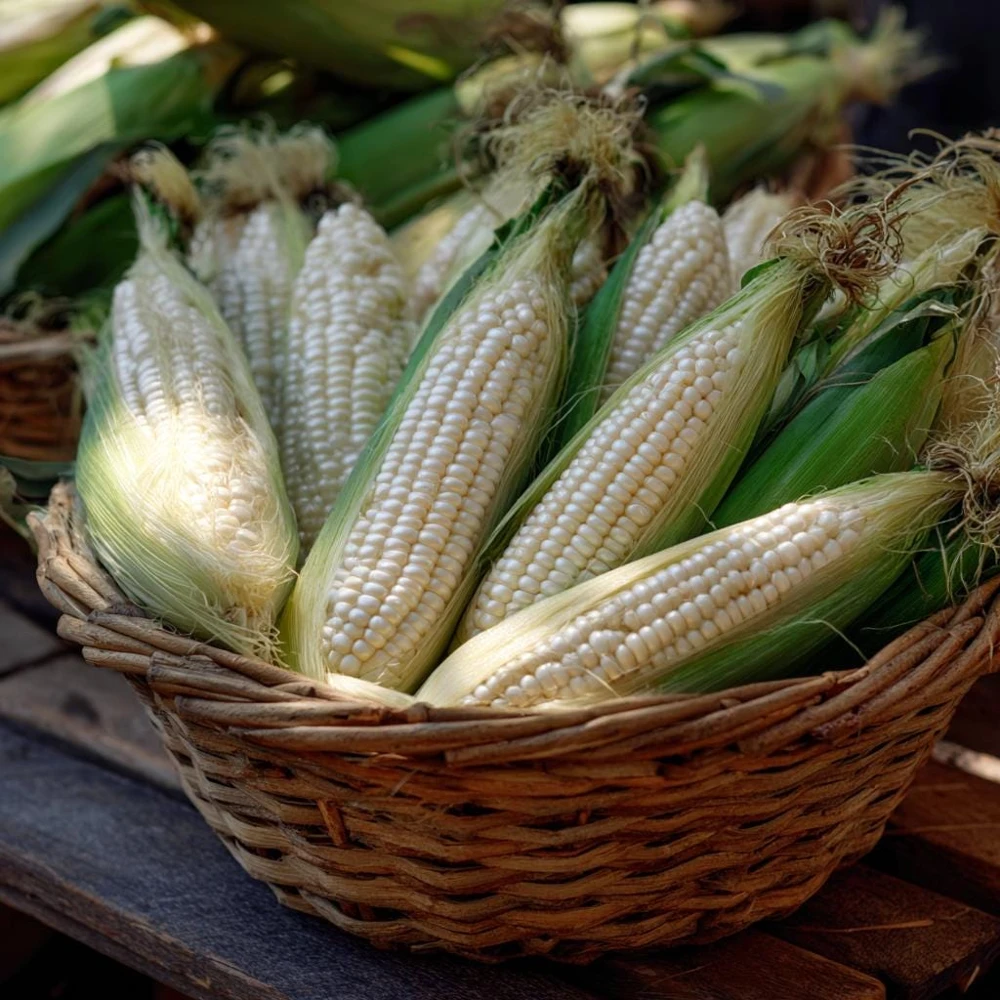 Silver Queen Sweet Corn Seeds – Heirloom Variety – 50 Seed Pack – Outdoor - Image 2