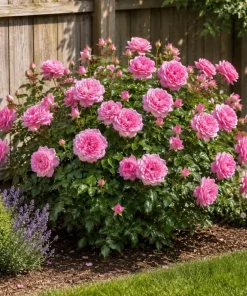 Soft Pink Lady Rose Bush Live Plant, 1-2 Ft Tall, 3 Gallon Pot, Outdoor Flowering - Image 2