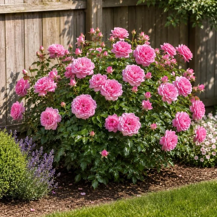 Soft Pink Lady Rose Bush Live Plant, 1-2 Ft Tall, 3 Gallon Pot, Outdoor Flowering - Image 2