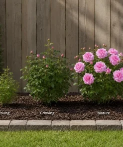 Soft Pink Lady Rose Bush Live Plant, 1-2 Ft Tall, 3 Gallon Pot, Outdoor Flowering - Image 5