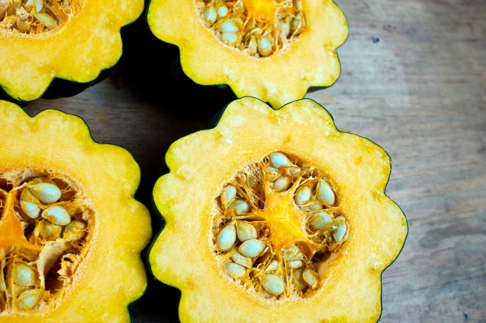Table Queen Acorn Squash Seeds - 50 Heirloom Vegetable Seeds - Cucurbita Pepo - Image 2