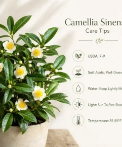 Tea Plant Live Plant 4-6 Inch Tall – Camellia Sinensis Shrub - Image 7