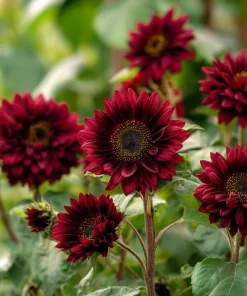 Velvet Queen Sunflower Seeds - 25 Heirloom Helianthus annuus for Gardens & Cut Flowers - Image 2