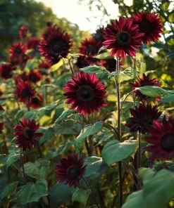 Velvet Queen Sunflower Seeds - 25 Heirloom Helianthus annuus for Gardens & Cut Flowers - Image 4