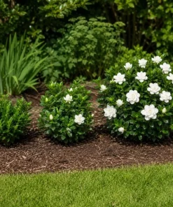 White Jasmine Gardenia Live Plant – Fragrant Double Flowers, 8-10 Inch Tall, 6 Inch Pot - Image 5