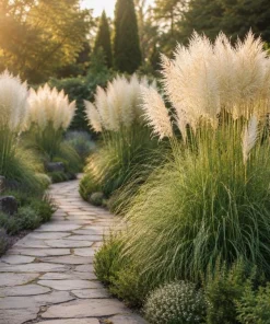 White Pampas Grass Live Plant - Ornamental Grass 4-6 Inch Tall - Image 6