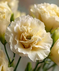 Yellow Lisianthus Seeds - Soft Apricot Double Ruffled Blooms - 25 Seeds - Image 4