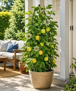 Yellow Passionfruit Live Plant, 4-7 Inch Starter Vine for Outdoor Garden - Image 6
