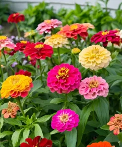 Zinnia Pompon Mixed Colors Flower Seeds - 200 Count - Zinnia Elegans for Full Sun - Image 7