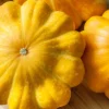 10 Golden Yellow Bush Scallop Squash Seeds - Patty Pan Vegetable Seeds - Image 1