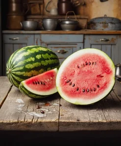 100 Crimson Sweet Watermelon Seeds - Citrullus lanatus Fruit Melon Seeds for Garden - Image 1