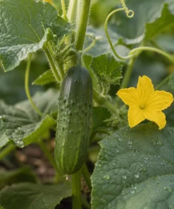 2 Live Cucumber Plants for Planting, 3-5 Inch Tall Starter Seedlings, Outdoor Vegetable Garden - Image 3