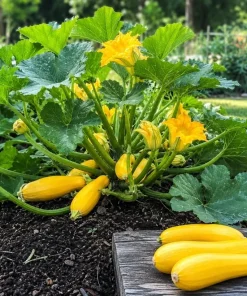 2 Yellow Zucchini Live Plants, 4-6 Inch Summer Squash Seedlings for Outdoor Garden - Image 8