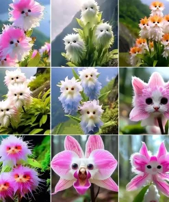 20+ Fragrant Cat Orchid Seeds - Exotic Potted Garden Plants - Image 1