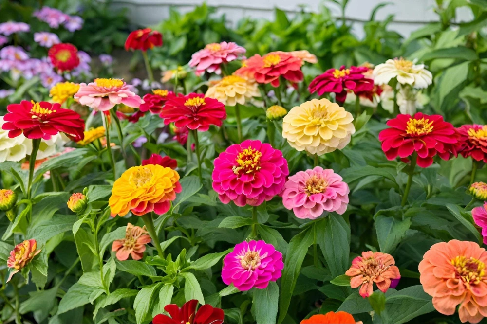 200 Mixed Colors Zinnia Pompon Elegans Flower Seeds - Vibrant Garden Blooms - Image 7