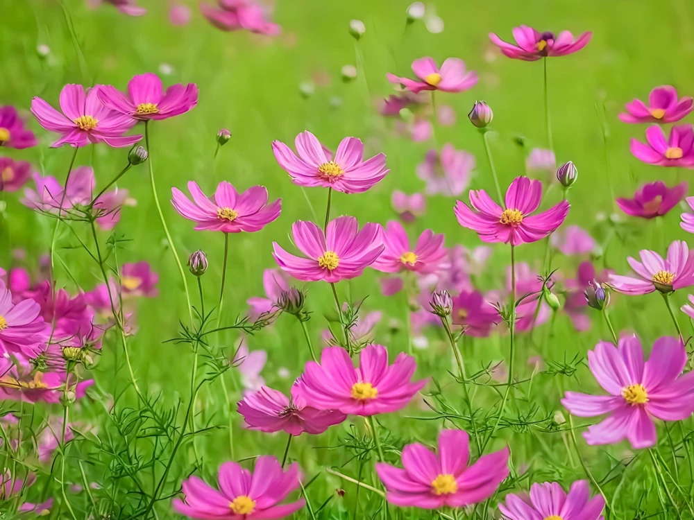 200 Tall Pink Cosmos Bipinnatus Flower Seeds – Annual Bloom - Image 1