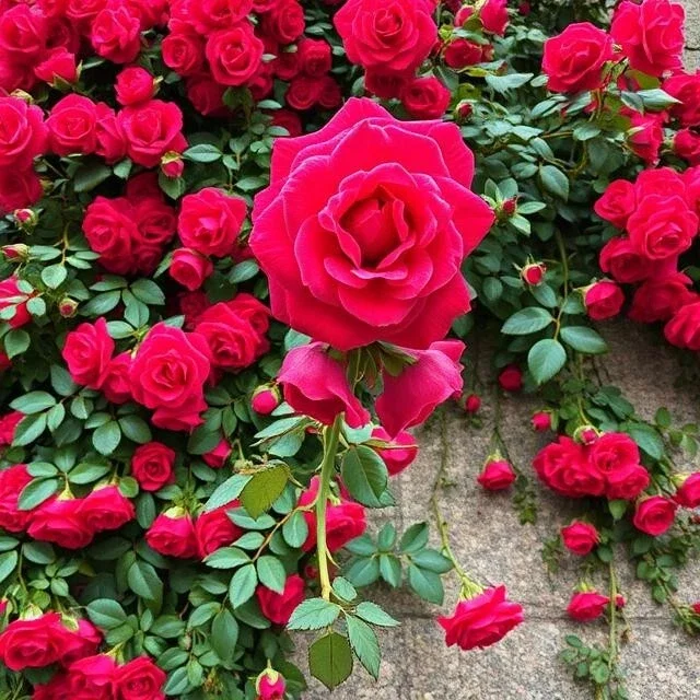 20pcs Red Climbing Rose Seeds - Rare Non-GMO Heirloom Variety for Garden - Image 3