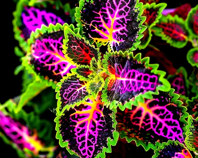 25 Rekwiat Rainbow Coleus Seeds - Colorful Solenostemon scutellarioides - Easy Grow - Image 1