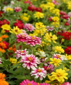 250 Mixed Colors Zinnia Elegans Flower Seeds - Common Garden Zinnia - Image 5