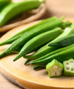 300 Clemson Spineless Green Okra Vegetable Seeds - Heirloom, Easy Grow - Image 2