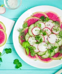 300 Watermelon Radish Seeds - Beauty Heart Pink White Vegetable - Image 3