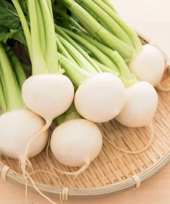 300 White Egg Turnip Vegetable Seeds - Brassica Rapa - Image 1