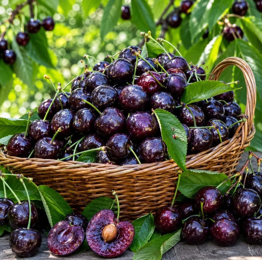 5 Black Cherry Bare Root Trees 1-2 ft Tall - Cold Hardy Fruit Plants Outdoor - Image 1