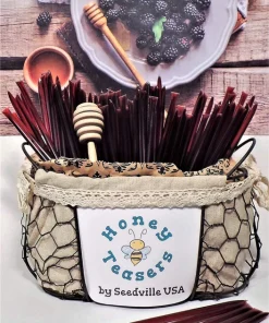 5 Pack Blackberry Honey Sticks - Natural Honey Snack Straws - Image 3