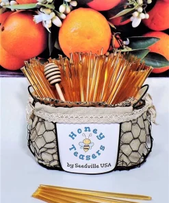 5 Pack Orange Blossom Honey Teasers - Natural Honey Snack Sticks - Image 3