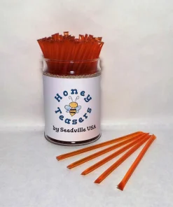5 Pack Peach Honey Snack Sticks - Natural Honeystix Straws - Image 4