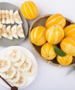 50 Early Silver Line Melon Seeds - Yellow Striped White Flesh Korean Fruit - Image 6