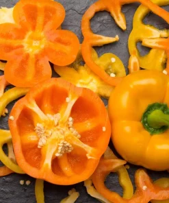 50 Orange Sun Bell Pepper Seeds - Sweet Capsicum Vegetable Seeds - Image 3