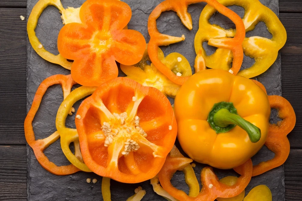 50 Orange Sun Bell Pepper Seeds - Sweet Capsicum Vegetable Seeds - Image 3