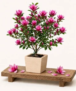 Ann Magnolia Tree Live Plant - Fragrant, Purplish-Red Flowers, 2.5 Inch Pot, 5-10 Inches Tall - Image 1