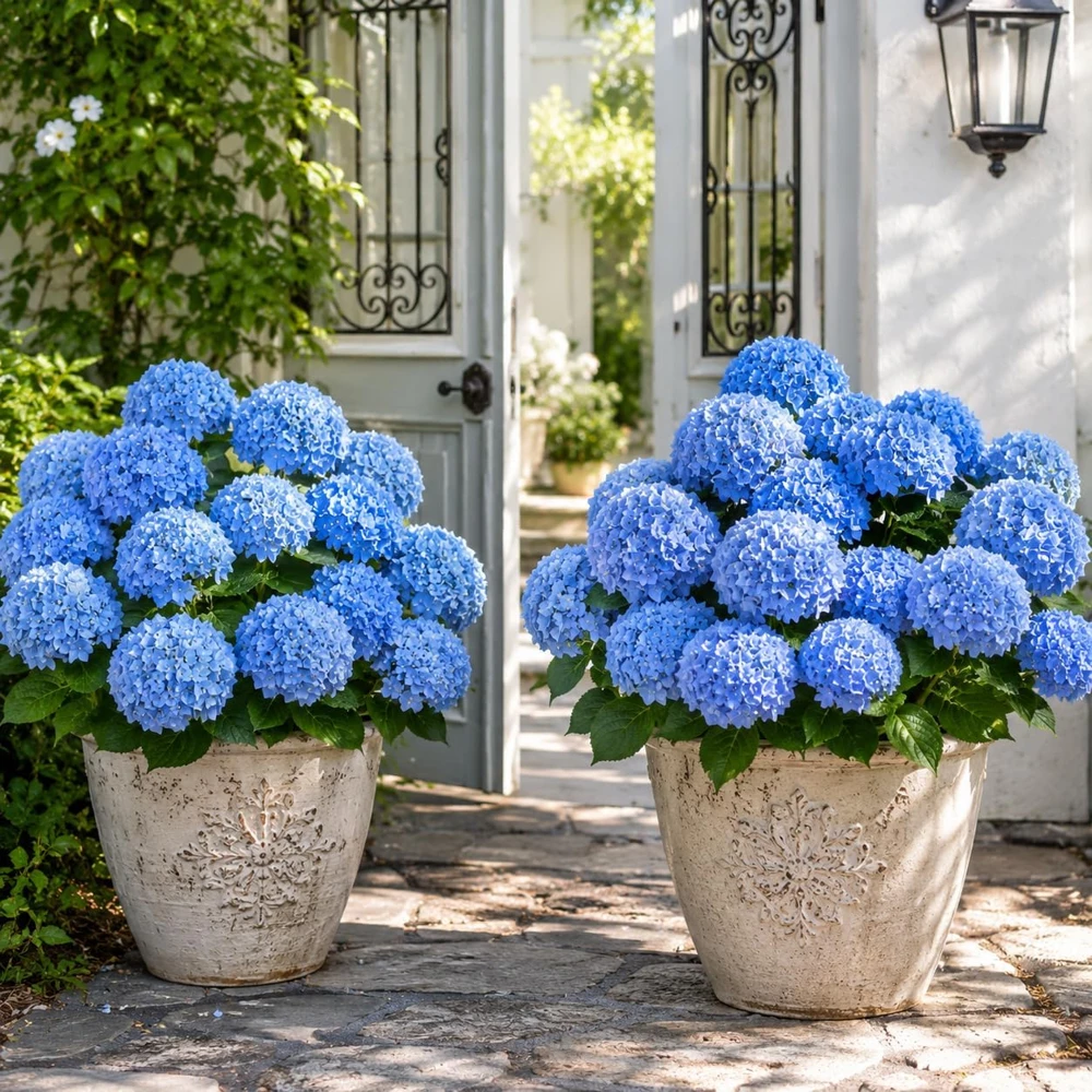 Blue Hydrangea Live Plant – Outdoor Flowering Bush, Perennial, 2.5 Inch Pot - Image 6