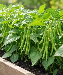Bush Bean Live Plant – 2-Pack in 4-Inch Pot – 3-6 Inches Tall – for Patio & Garden - Image 2