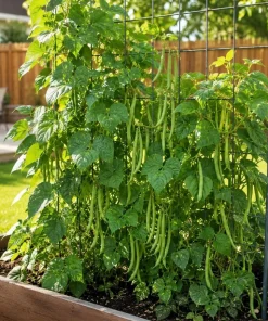 Bush Bean Live Plant – 2-Pack in 4-Inch Pot – 3-6 Inches Tall – for Patio & Garden - Image 7