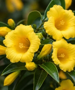 Carolina Jasmine Live Plant – Yellow Fragrant Vine – 4-6 Inch Tall – 3 Inch Pot - Image 3