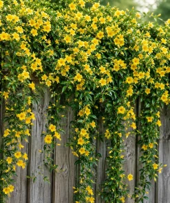 Carolina Jasmine Live Plant – Yellow Fragrant Vine – 4-6 Inch Tall – 3 Inch Pot - Image 6
