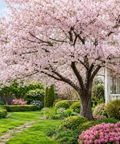 Cherry Blossom Tree Live Plant - Hardy Ornamental Flowering, 5-10 Inch, 2.5 Inch Pot - Image 7