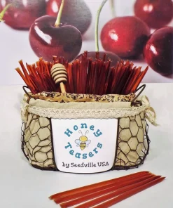 Cherry Honey Teaser Snack Sticks - 5 Pack Natural Honeystix - Image 3