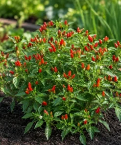 Chile Pequin Pepper Plant Live - 3-6 Inch Red Chili Seedling for Garden & Containers - Image 2
