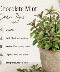 Chocolate Mint Live Plant – Fresh Perennial Herb – 4-6 Inch Tall – Easy Grow - Image 8