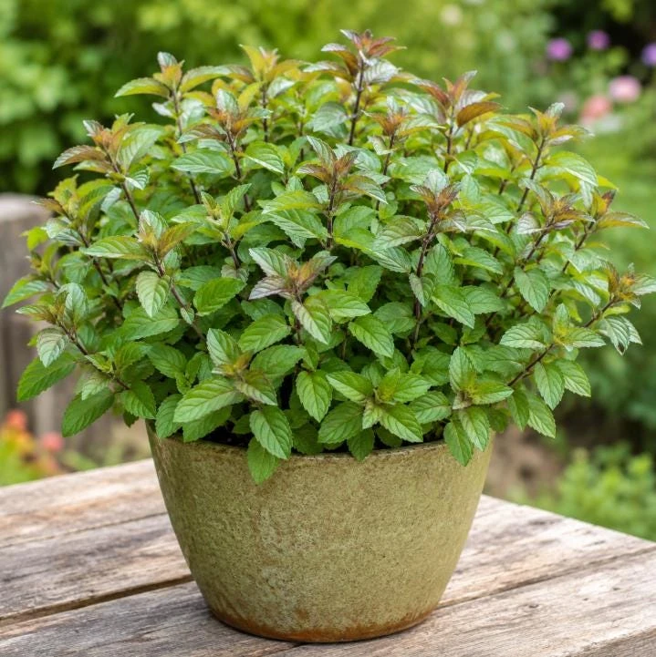 Chocolate Mint Live Plant – Fresh Perennial Herb – 4-6 Inch Tall – Easy Grow - Image 1